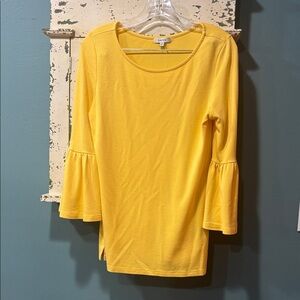 Tyler Boe Yellow 3/4- Sleeve Top